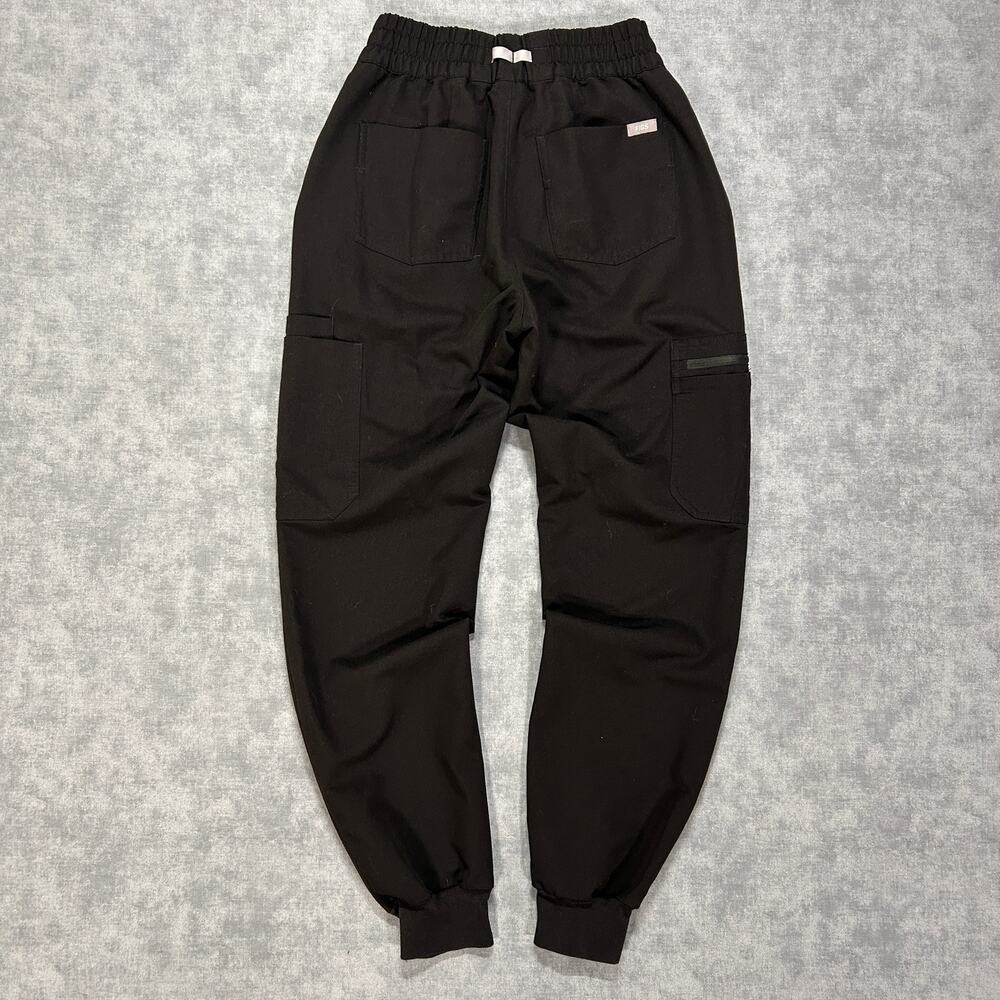 FIGS Zamora Jogger Scrub Pants Black medical work womens size XS - Picture 2 of 7